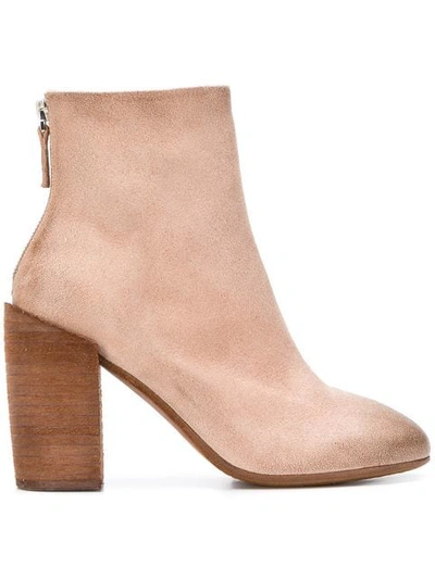 Marsèll Heeled Ankle Boots In Neutrals