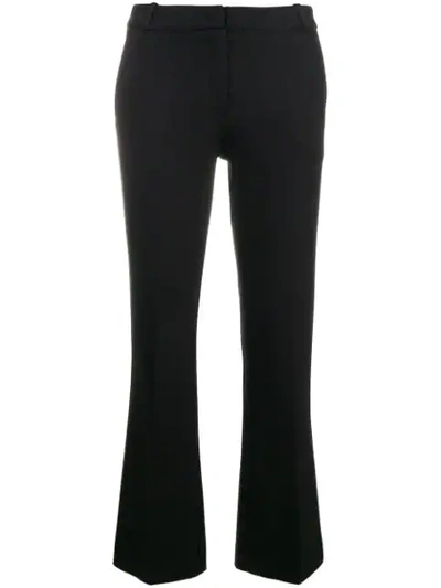 Kiltie Cropped Tailored Trousers In Black