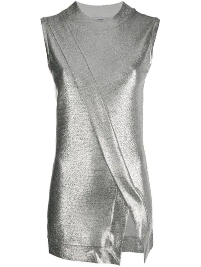 Paco Rabanne Metallic Front Slit Top