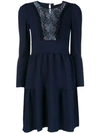 See By Chloé Lace Panel Dress - Blue