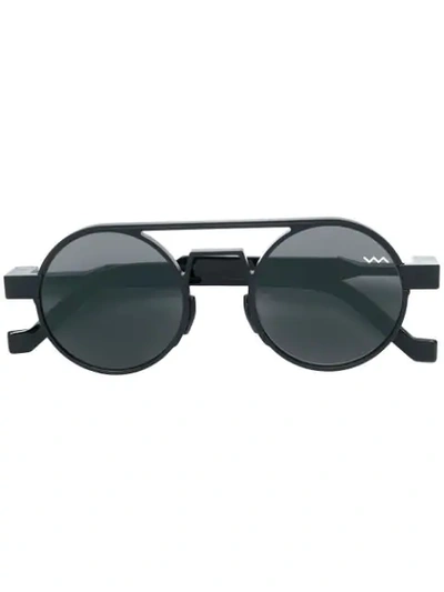 Vava Round Frame Sunglasses In Black