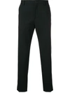 Dolce & Gabbana Tapered Cropped Trousers In Black