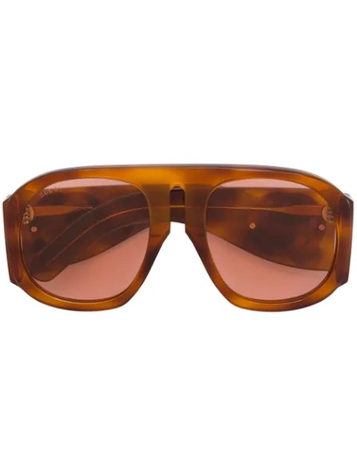 Gucci Eyewear Round Frame Sunglasses - Yellow