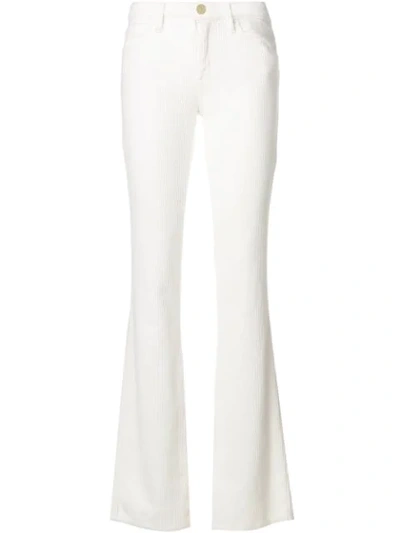 Blugirl Corduroy Flared Trousers - 107 Bianco