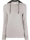 Rabanne Detachable Hood Sweatshirt In Grey
