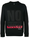 Neil Barrett Men's Graphic Sweatshirt In Black