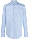 Etro Classic Fitted Shirt In Blue