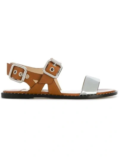 Jimmy Choo Astrid Flat Sandals In Brown