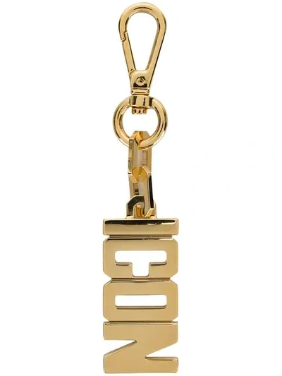 Dsquared2 Icon Keychain In Metallic