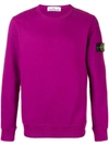 Stone Island Logo Patch Sweatshirt - Pink