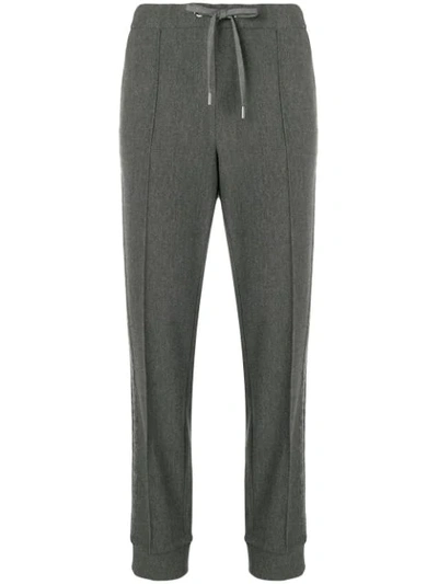 Cambio Pleated Detail Track Trousers - Grey