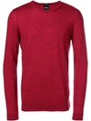 Hugo Boss Boss  Lightweight Sweater - Red