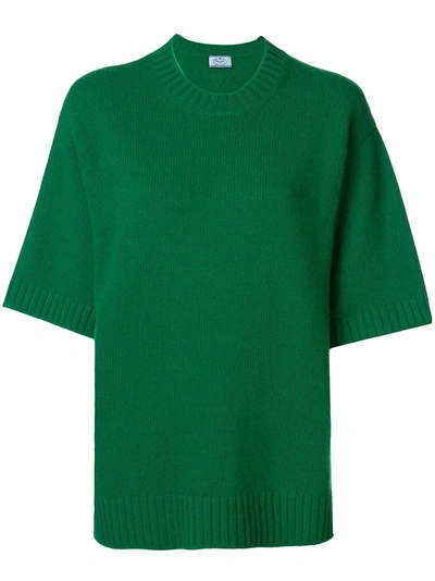 Prada Short-sleeved Knitted Top - Green