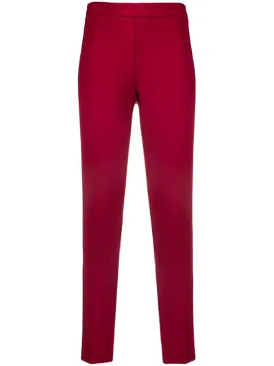 P.a.r.o.s.h. Slim Fit Trousers In Red