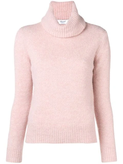 Blugirl Roll-neck Fitted Sweater - Pink