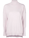 Agnona Roll Neck Sweater - Pink