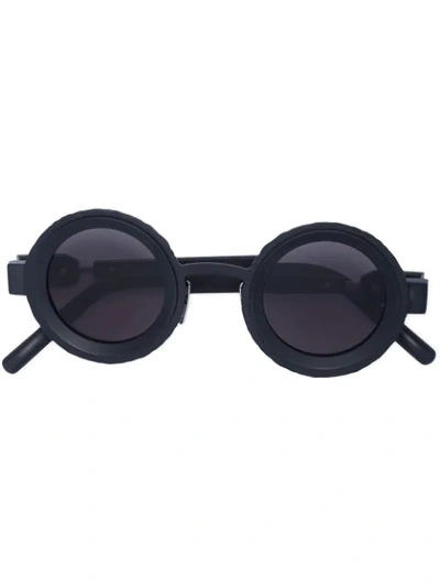 Kuboraum Round Frame Tinted Sunglasses In Black
