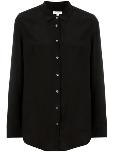 Equipment Longsleeved Buttoned Blouse In Black
