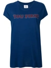 Zoe Karssen You First Print T-shirt In Blue