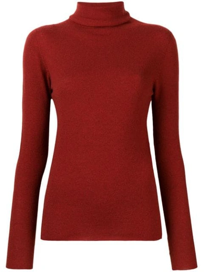 Mantù Mantu Roll Neck Sweater - Red