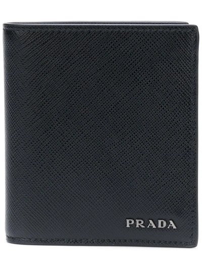 Prada Logo Plaque Cardholder - Black