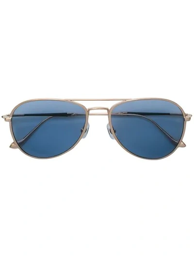 Matsuda Aviator Sunglasses In Metallic