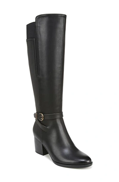 Soul Naturalizer Uptown Knee High Boot In Black Faux Leather