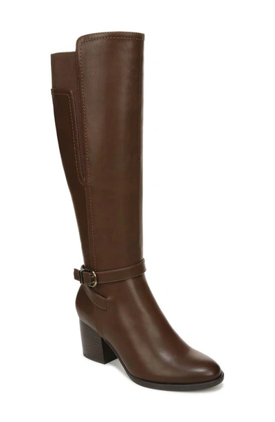 Soul Naturalizer Uptown Knee High Boot In Dark Brown Faux Leather
