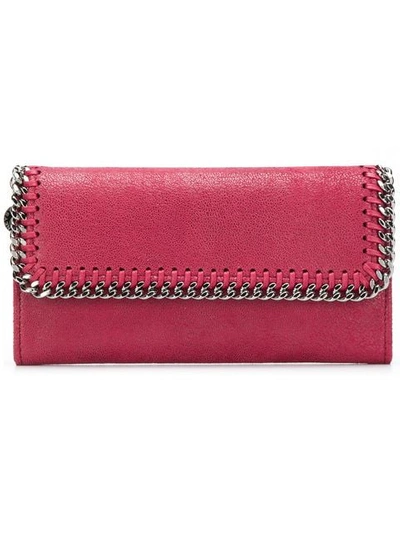 Stella Mccartney Falabella Wallet - Red In Red
