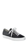 Paul Green Tamara Cupsole Sneaker In Black Leather