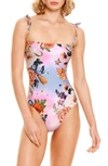 Agua Bendita Kailan Numen Reversible One-piece Swimsuit In Multicolor