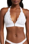 Hah Groupie Lace Bralette In Blanc