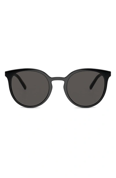 Dolce & Gabbana 52mm Phantos Sunglasses In Black