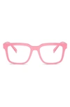 Dolce & Gabbana 52mm Square Optical Glasses In Pink
