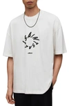 Allsaints Halo Graphic T-shirt In Chalk White