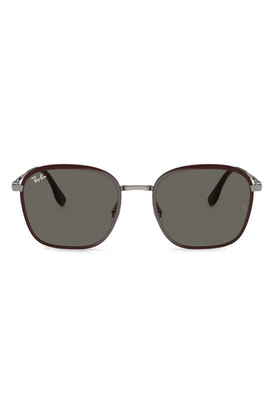 Ray Ban 55mm Square Sunglasses In Grey