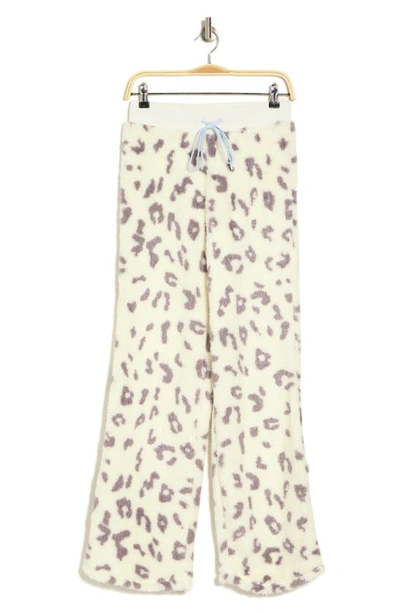 Honeydew Intimates Ice Breaker Fair Isle Faux Fur Pajama Pants In Snow Leopard