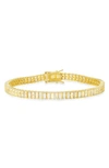 Queen Jewels Baguette Tennis Bracelet In Gold