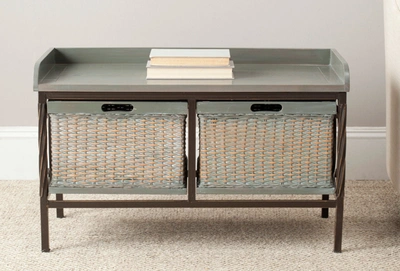 Safavieh Noah 2 Drawer Wooden Storage Bench