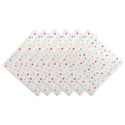 Dii Multi Polka Dots Print Napkin (set Of 6)