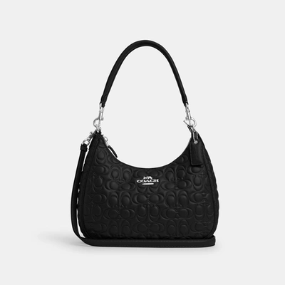 Coach Outlet Teri Hobo With Signature In Black | ModeSens