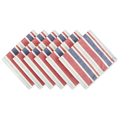 Dii 4th Of July Patriotic Stripe Napkin (set Of 6)