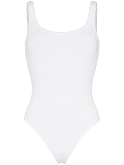 Wolford White Jamaika Body In Multi-colored