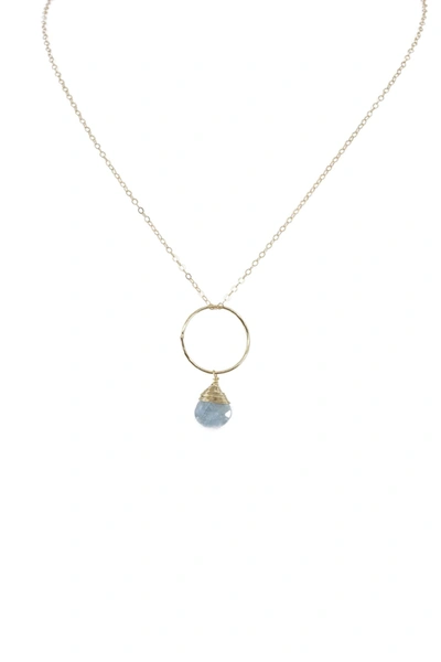 A Blonde And Her Bag Yuliya Necklace In Aquamarine In Multi