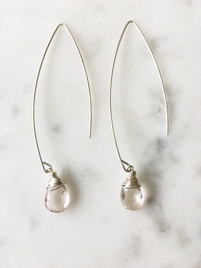 A Blonde And Her Bag Jill Long Wire Drop Earring In Imperial Topaz In Multi