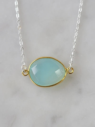 A Blonde And Her Bag Mrs. Parker Necklace In Chalcedony In Multi