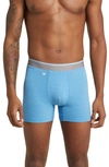 Mack Weldon Airknitx Performance Boxer Briefs In Cerulean