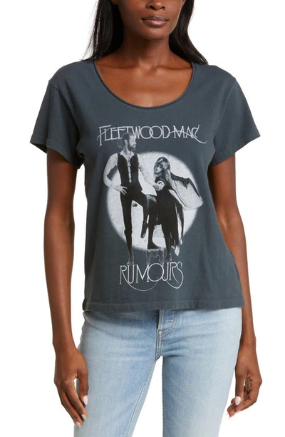 Daydreamer Fleetwood Mac Rumours Cotton Graphic T-shirt In Black