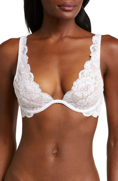 Hah Two Timer Lace Underwire Bra In Blanc