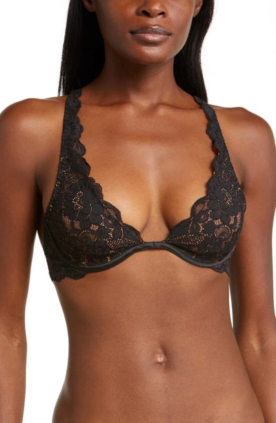 Hah Two Timer Lace Underwire Bra In Noir